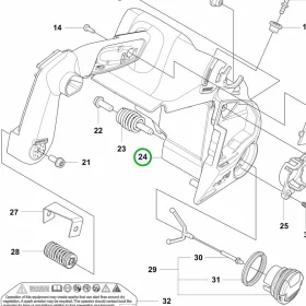 Husqvarna üzemanyagtartály T540 XP Mark III láncfűrészhez robbantott ábra
