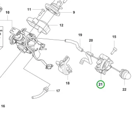 Husqvarna karburátor gázkar T540 XP Mark III láncfűrészhez robbantott ábra