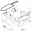 Husqvarna szíjvezető készlet 2,5" TC 238T, TC 242T fűnyírótraktorhoz robbantott ábra