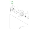 Husqvarna kuplung 120 Mark II, 130, 135 Mark II, 236 láncfűrészhez robbantott ábra