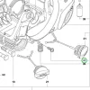 Husqvarna csavar üzemanyagtartályhoz 120 Mark II, 236 láncfűrészhez robbantott ábra