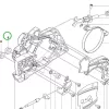 Husqvarna talpas anya 120 Mark II, 130, 235, 236 láncfűrészhez robbantott ábra