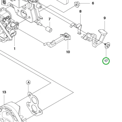 Husqvarna csavar karburátorhoz és indítóhoz 120 Mark II láncfűrészhez robbantott ábra