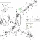 Husqvarna hengercsavar 128R, 128L, 128LDX, 128C szegélyvágóhoz robbantott ábra