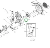 McCulloch tanktartó csavar Husqvarna 125B, 125BVx lombfúvóhoz robbantott ábra