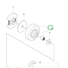 Husqvarna kuplungdob 3/8" 6 fogas 136, 137, 141, 240 láncfűrészhez robbantott ábra