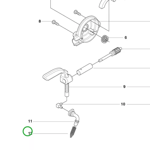 Husqvarna olajszűrő 120 Mark II, 136, 137, 230, 235 láncfűrészhez robbantott ábra