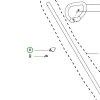 Husqvarna fogantyúrögzítő 129C, 128C, 124C szegélyvágóhoz robbantott ábra