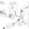 Husqvarna üzemanyagcső készlet 128R, 128L, 128LDX, 128C szegélyvágóhoz robbantott ábra