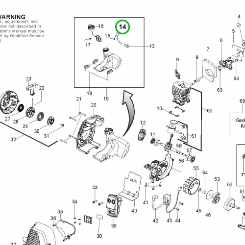 Husqvarna üzemanyagcső készlet 128R, 128L, 128LDX, 128C szegélyvágóhoz robbantott ábra