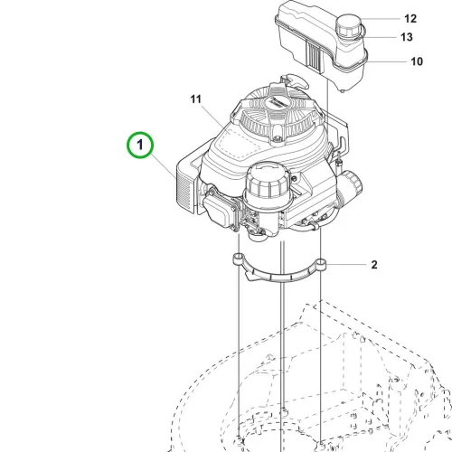 Husqvarna gyújtógyertya RN12YC Kawasaki motorhoz LC 551SP fűnyíróhoz robbantott ábra