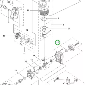 Husqvarna főtengely szimmering 345BT lombfúvóhoz robbantott ábra
