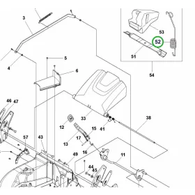 Husqvarna mulcsdugó rugóval LC 551VQ, LC 451S, LC 551SP fűnyíróhoz robbantott ábra