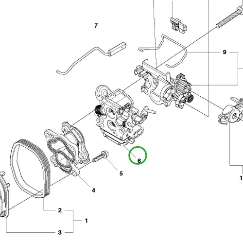 Husqvarna karburátor 135, 140, 435, 440 láncfűrészhez robbantott ábra