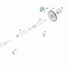 Husqvarna kerék rögzítőbilincs ST 224, ST 230, ST 327 hómaróhoz robbantott ábra