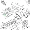 Husqvarna támasztóalátét TS 242TXD, TS 342, ST 276EP fűnyírótraktorhoz robbantott ábra