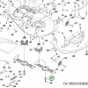 Husqvarna késalátét TC 342, TC 142T, TC 139T fűnyírótraktorhoz robbantott ábra