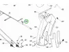Husqvarna rögzítő bilincs ST 224, ST 227, ST 230 hómaróhoz robbantott ábra