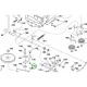 Husqvarna hajtás anya TC 38, TS 38, TS 138M fűnyírótraktorhoz robbantott ábra
