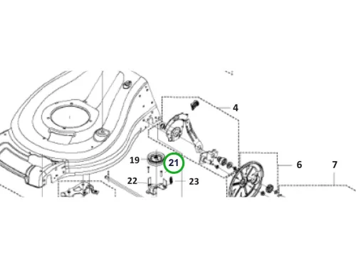Husqvarna vázcsavar LC 353AWD fűnyíróhoz robbantott ábra