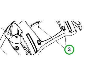 Husqvarna hatlapfejű lemezcsavar #10 ST 276EP, ST 327P hómaróhoz robbantott ábra