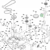 Husqvarna vágóasztal alátét TS 342, TS 343, TC 342 fűnyírótraktorhoz robbantott ábra