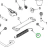 Husqvarna kidobócső terelőrugó ST 224, ST 227, ST 230 hómaróhoz robbantott ábra