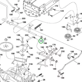 Husqvarna hajtás persely TC 38, TS 38, TS 138M fűnyírótraktorhoz robbantott ábra