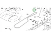 Husqvarna pedál vezérlőkar TS 346, TC 342, TC 338 fűnyírótraktorhoz robbantott ábra