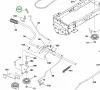 Husqvarna hajtás rugó TS 346, TC 342, TC 338 fűnyírótraktorhoz robbantott ábra