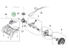 Husqvarna kilincs LC 353AWD, LC 356V fűnyíróhoz robbantott ábra