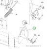 Husqvarna emelőkar fix 38/42/46 col TS 346, TC 342 fűnyírótraktorhoz robbantott ábra