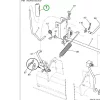 Husqvarna emelőkar markolat TS 138, TS 142, TC 238 fűnyírótraktorhoz robbantott ábra