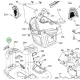 Husqvarna konzol betét bal fekete TS 142, TS 146 fűnyírótraktorhoz robbantott ábra