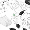 Husqvarna jobb oldali rugó LC 356V, LC 356 AWD, LC 56 fűnyíróhoz robbantott ábra
