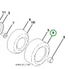 Husqvarna hátsó gumiabroncs 18x9.5 8 TC 338, TS 138 fűnyírótraktorhoz robbantott ábra