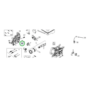 Husqvarna szimmering készlet LCT 369, 420 ST 427 hómaróhoz robbantott ábra