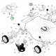 Husqvarna hajtáskar konzol LC 56, LC 56 AWD, LC 356 AWD fűnyíróhoz robbantott ábra