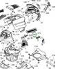 Husqvarna szellőzőfedél jobb TS 342, TS 343, TC 342 fűnyírótraktorhoz robbantott ábra