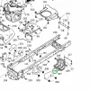 Husqvarna védőlemez festett TS 342, TC 342, TS 242 fűnyírótraktorhoz robbantott ábra
