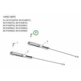Husqvarna Torx csavar 1/4 UNC x 0,75 col ST 230P, ST 327 hómaróhoz robbantott ábra