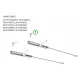 Husqvarna Torx csavar 1/4 UNC x 0,75 col ST 230P, ST 327 hómaróhoz robbantott ábra