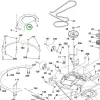 Husqvarna orsófedél bal TC 342, TC 142T, CTH 184T fűnyírótraktorhoz robbantott ábra