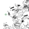 Husqvarna fenyőfa rögzítő klipsz TS 342, TC 342 fűnyírótraktorhoz robbantott ábra