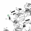 Husqvarna műszerfal alsó burkolat bal fekete TS 342 fűnyírótraktorhoz robbantott ábra