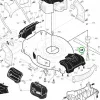 Husqvarna alátét váz LC 356V, LC 56, LB 155S fűnyíróhoz robbantott ábra