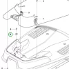 Husqvarna töltőállomás rögzítő konzol Automower 305 robotfűnyíróhoz robbantott ábra
