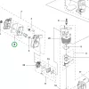 Husqvarna légszűrő 345BT lombfúvóhoz robbantott ábra