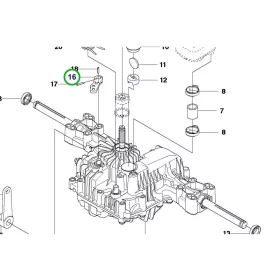 Husqvarna váltó kar R 214TC, R 216T AWD, R 316TX AWD riderhez robbantott ábra