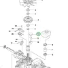 Husqvarna záródugó váltó R 214TC, R 216T AWD, R 316TX AWD riderhez robbantott ábra